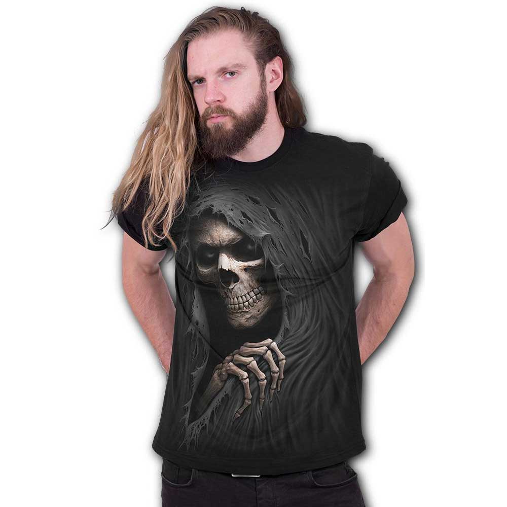 Spiral - GRIM RIPPER Mens T-shirt - Black